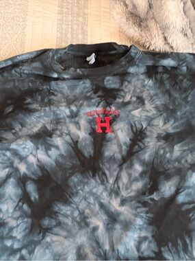 Tie-Dye Crewneck Harvard embroidered Sweatshirt